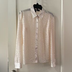 Rafaella Cream Sheen Dress Shirt